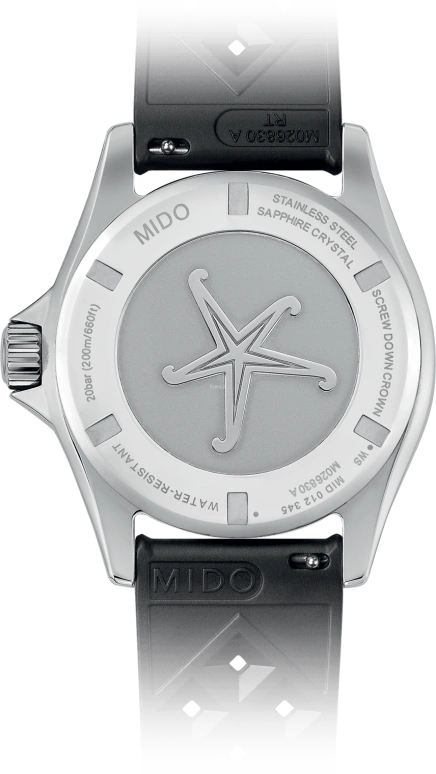Mido,Ocean Star 40.50mm,40.50mm,Stainless Steel,Gradient,Luminous,White,Red,Automatic,80hours,In-house Caliber,M026,M026.830.17.421.00