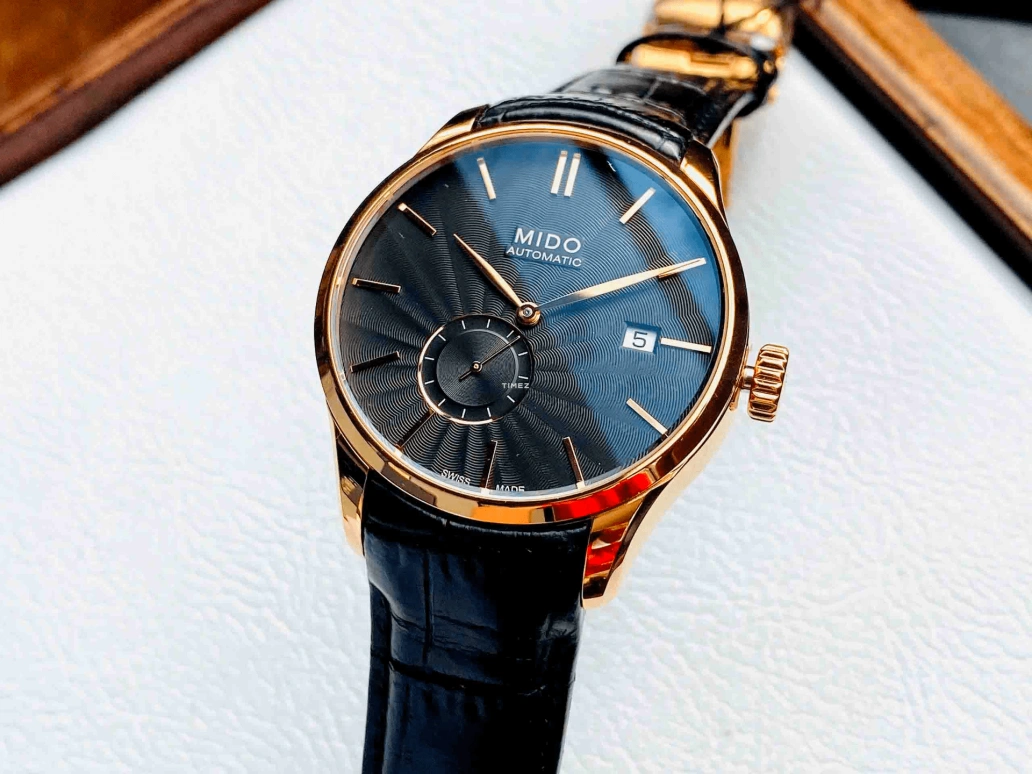 Mido,Belluna 40mm,40mm,Stainless Steel,Black,Automatic,Day,42hours,M024,M024.428.36.051.00A