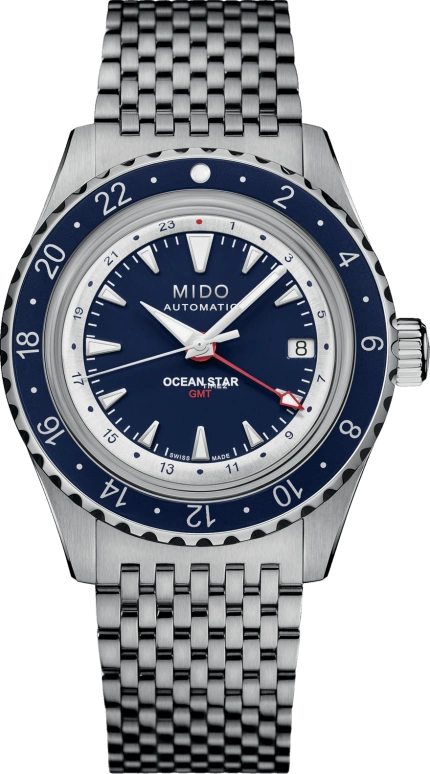 Mido,Ocean Star 40.50mm,40.50mm,Stainless Steel,Silver,Automatic,Day,Dule Time,M026,M026.829.18.041.00