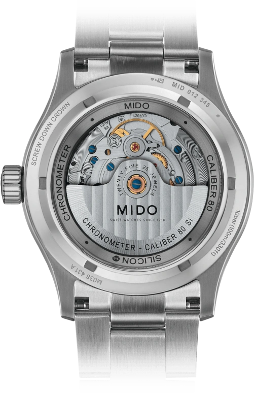 Mido,Multifort 42mm,42mm,Stainless Steel,Silver,Automatic,Date,Anti-magnetic,M038,M038.431.11.031.00