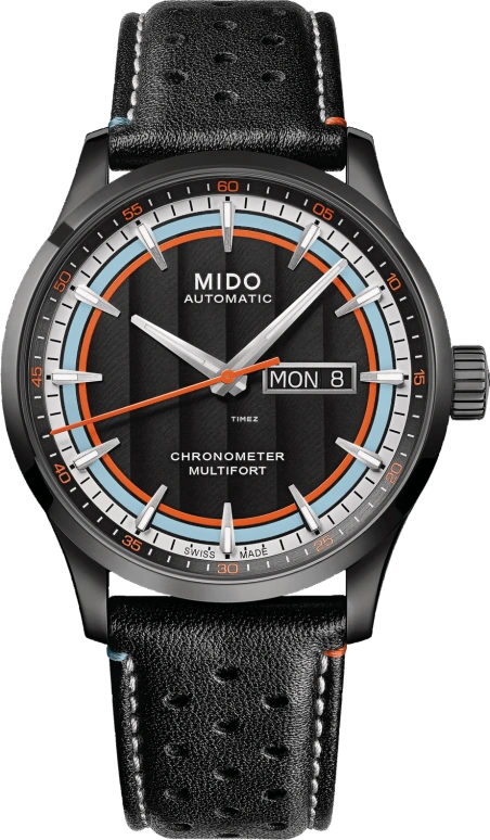 Mido,Multifort 42mm,42mm,Stainless Steel,Black,Automatic,Date,Day,M038,M038.431.36.051.00