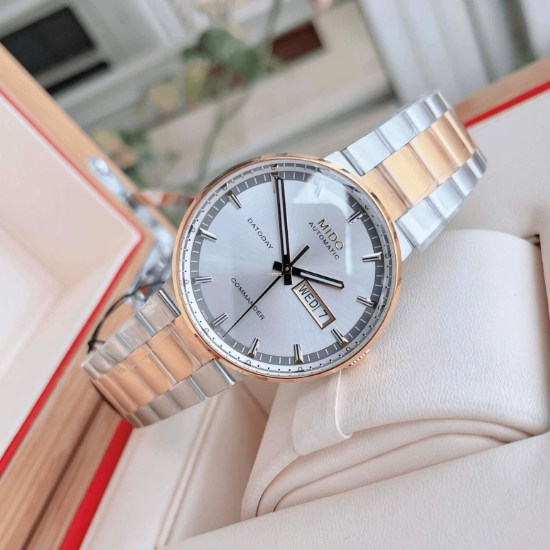 Mido,Commander 40mm,40mm,Stainless Steel,Silver,Automatic,Date,Day,M014,M014.430.22.031.80