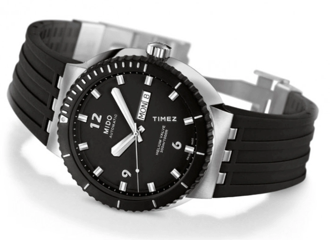 Mido,All Dial 44mm,44mm,Stainless Steel,Black,Automatic,Date,Day,M006,M006.630.17.057.22