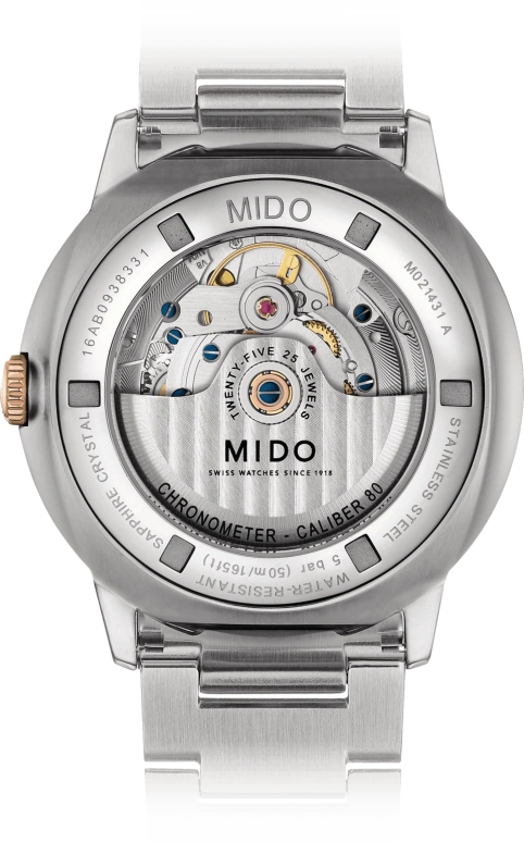 Mido,Commander 40mm,40mm,Stainless Steel,Silver,Automatic,Date,Anti-magnetic,M021,M021.431.22.031.00