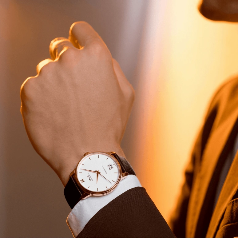 Mido,Baroncelli 40mm,40mm,Stainless Steel,Rose Gold,Coal Gray,Automatic,80hours,In-house Caliber,M027,M027.426.36.088.00