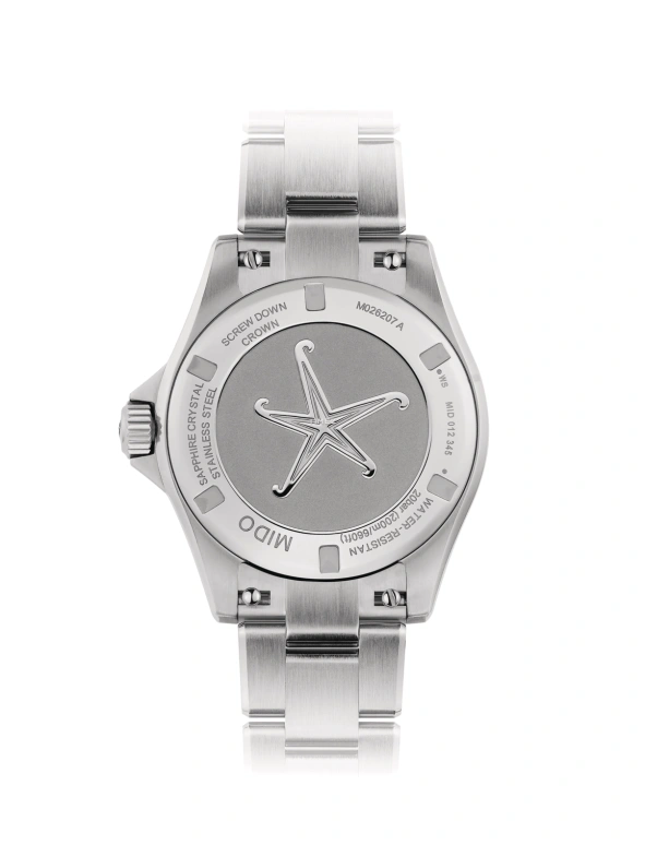 Mido,Ocean Star 36.50mm,36.50mm,Stainless Steel,Black,Automatic,Day,Sapphire,Glass,M026,M026.207.11.051.00
