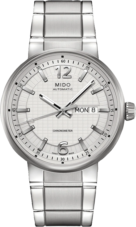 Mido,Great Wall 42mm,42mm,Stainless Steel,Silver White,Automatic,Date,Day,M015,M015.631.11.037.00