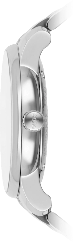 Mido,Baroncelli 38mm,38mm,Stainless Steel,White,Automatic,80hours,In-house Caliber,M8600,M8600.4.26.1
