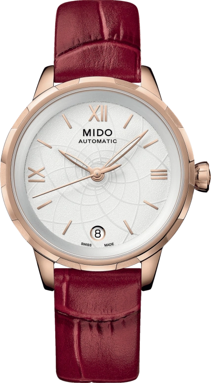 Mido,Rainflower 34mm,34mm,Stainless Steel,Rose,White,Automatic,80hours,In-house Caliber,M043,M043.207.36.018.01