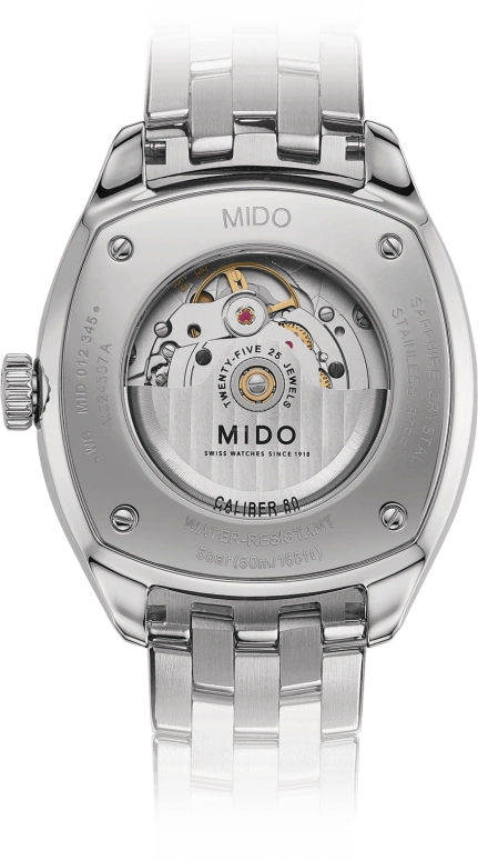 Mido,Belluna 41mm,41mm,Stainless Steel,Coal Gray,Automatic,80hours,In-house Caliber,M024,M024.507.11.061.00