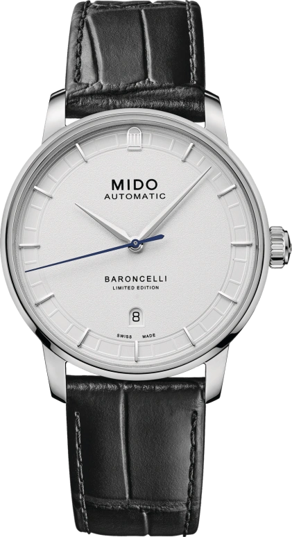 Mido,Baroncelli 39mm,39mm,Stainless Steel,White,Automatic,Day,80hours,M037,M037.407.16.261.00