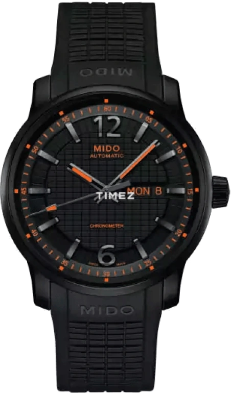 Mido,Great Wall 42mm,42mm,Stainless Steel,Black,Automatic,Date,Day,M019,M019.631.37.057.00
