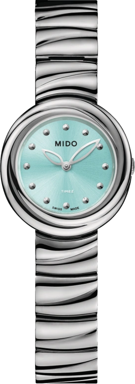 Mido,Miss Cloud 26.50x25mm,26.50x25mm,Stainless Steel,Green,Quartz,26280hours,Sapphire,Crystal Glass,M050,M050.009.11.041.00