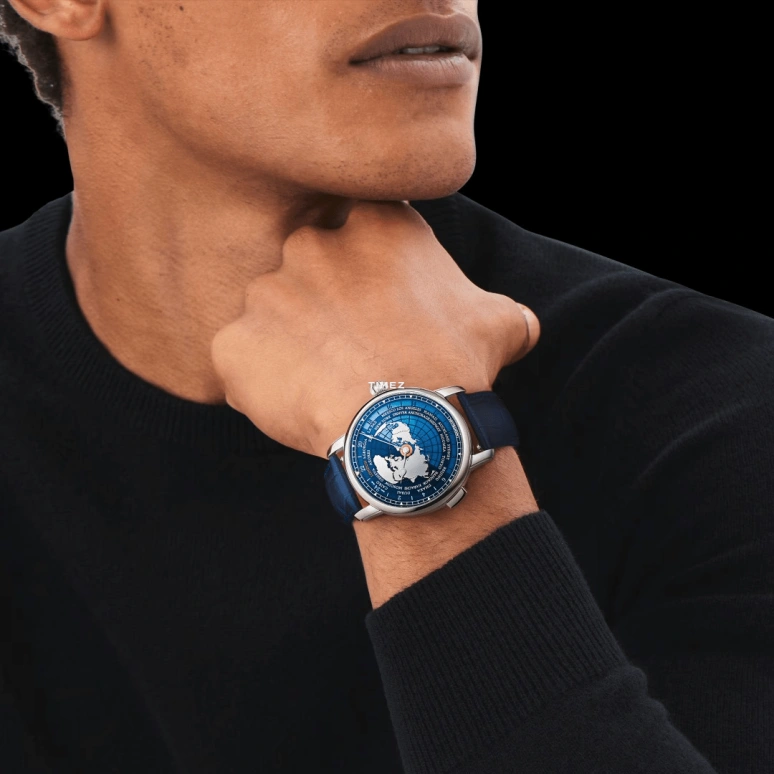 Montblanc,Star 43mm,43mm,Stainless Steel,Blue,Automatic,World Time,Day / Night Indication,MB131627