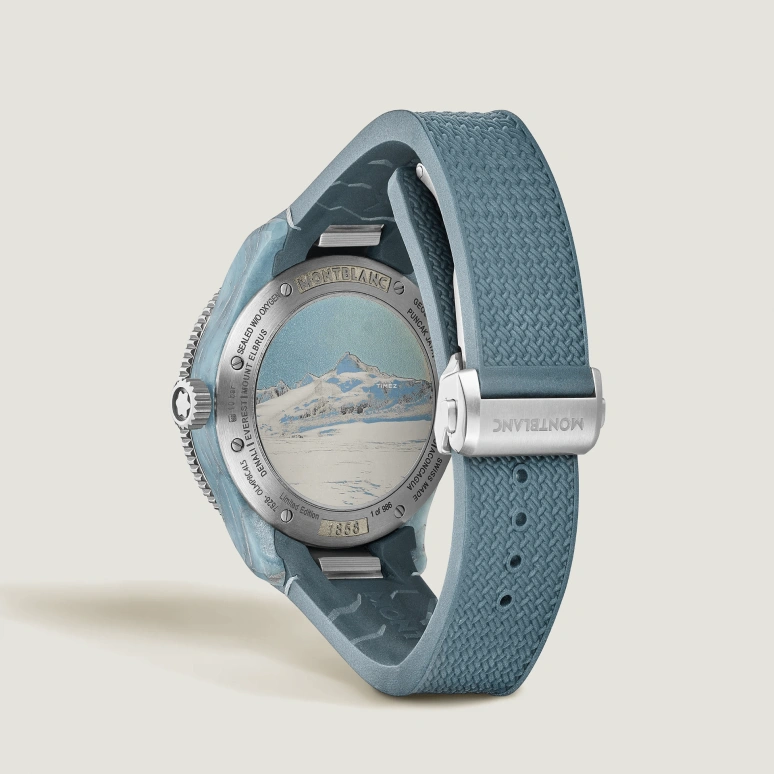 Montblanc,1858 43.50mm,43.50mm,Titanium,Composite,Blue,Automatic,Day,Dule Time,Day / Night Indication,MB134019