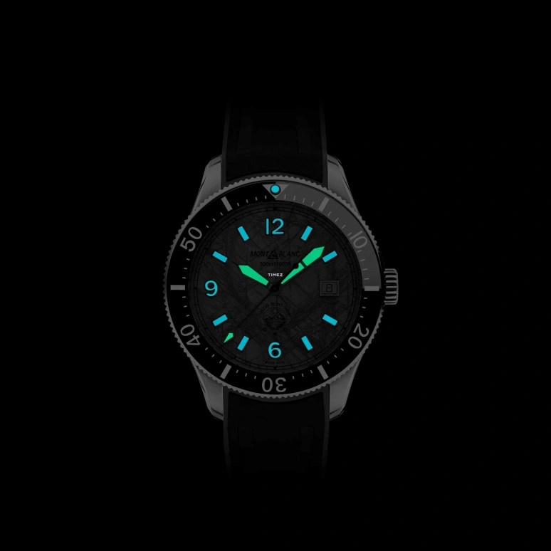 Montblanc,1858 41mm,41mm,Stainless Steel,Grey,Automatic,Day,Sapphire,Crystal Glass,MB133628