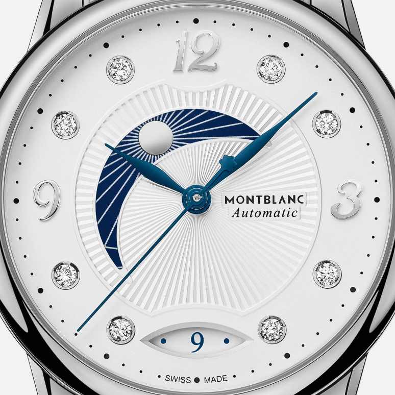Montblanc,Boheme 34mm,34mm,Stainless Steel,Silver White,Automatic,Day,Day / Night Indication,MB127356