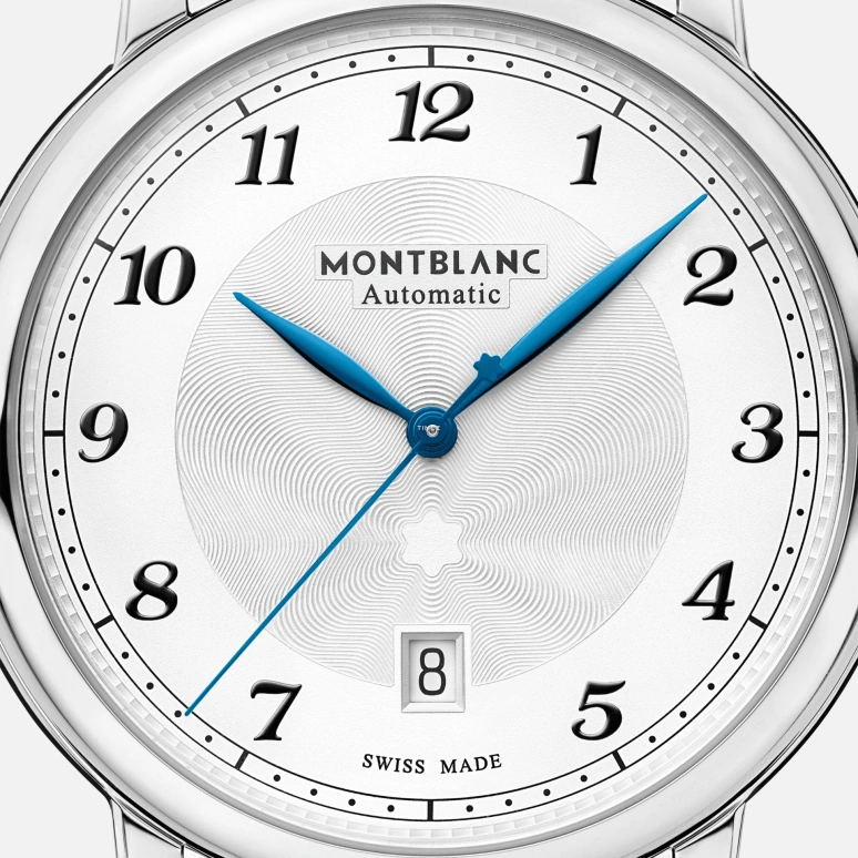 Montblanc,Star 42mm,42mm,Stainless Steel,Silver White,Handwound,Day,55hours,MB117324