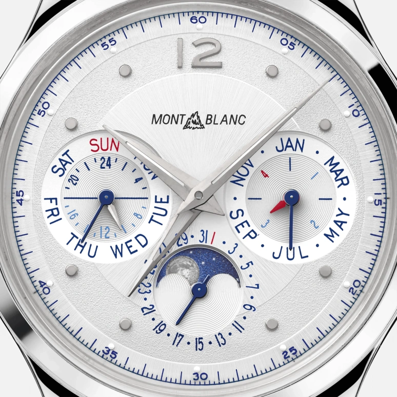 Montblanc,Heritage 40mm,40mm,Stainless Steel,Silver White,Automatic,Chronograph,Moonphase,Perpetual Calendar,Leap Year,Sapphire,Round,MB119925