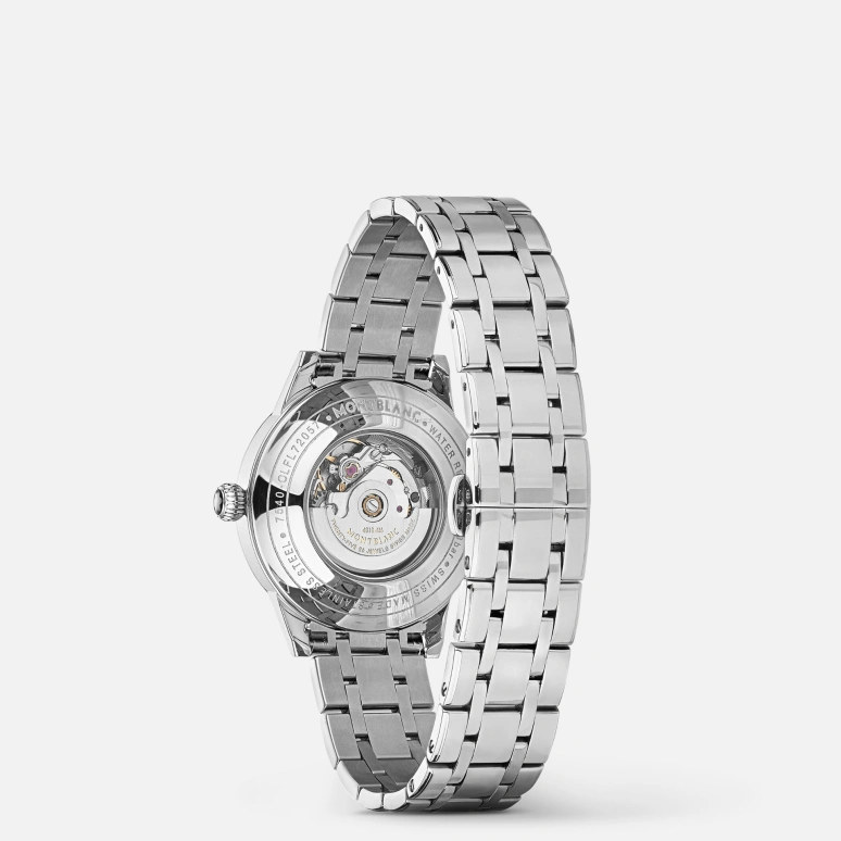 Montblanc,Boheme 30mm,30mm,Stainless Steel,Stainless Steel,White,Automatic,Day,Sapphire,Crystal Glass,MB127367