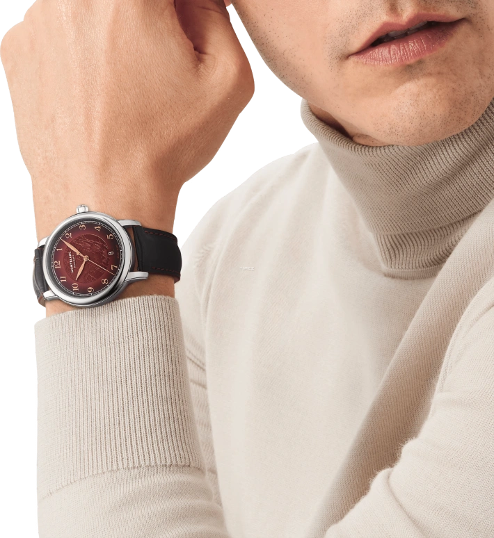 Montblanc,Star 39mm,39mm,Stainless Steel,Red,Automatic,Day,38hours,MB133243