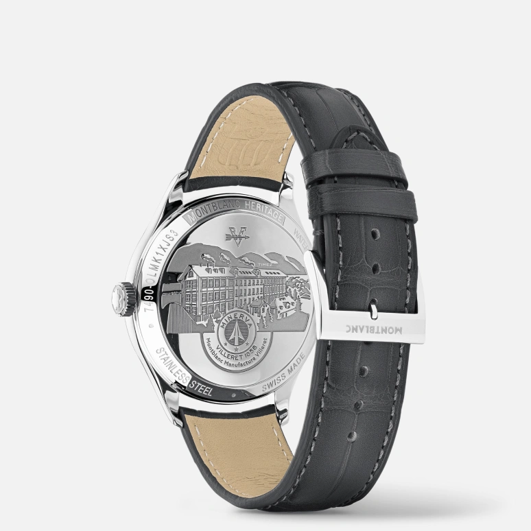 Montblanc,Heritage 40mm,40mm,Stainless Steel,Red,Automatic,Sapphire,Round,MB119944