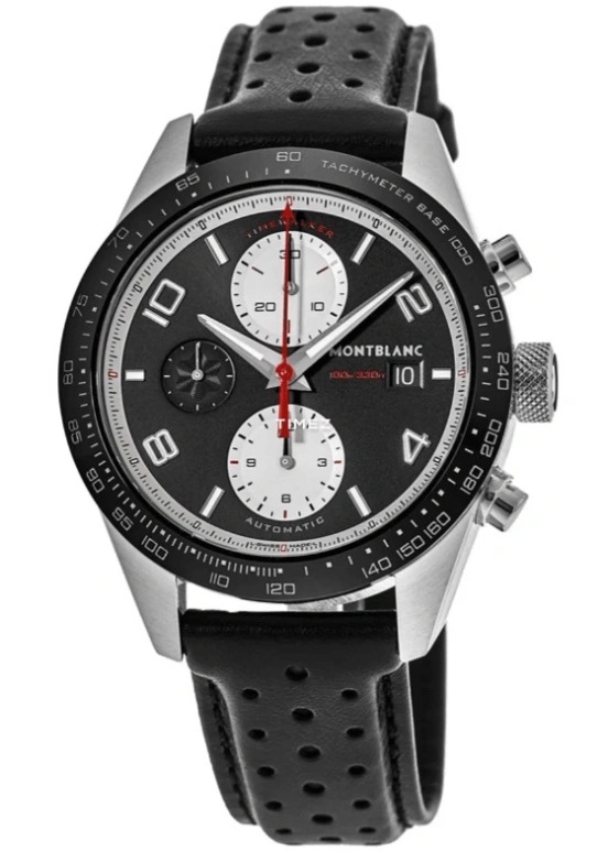 Montblanc,Timewalker 41mm,41mm,Stainless Steel,Luminous,Black,Silver,Automatic,Day,Sapphire,119941