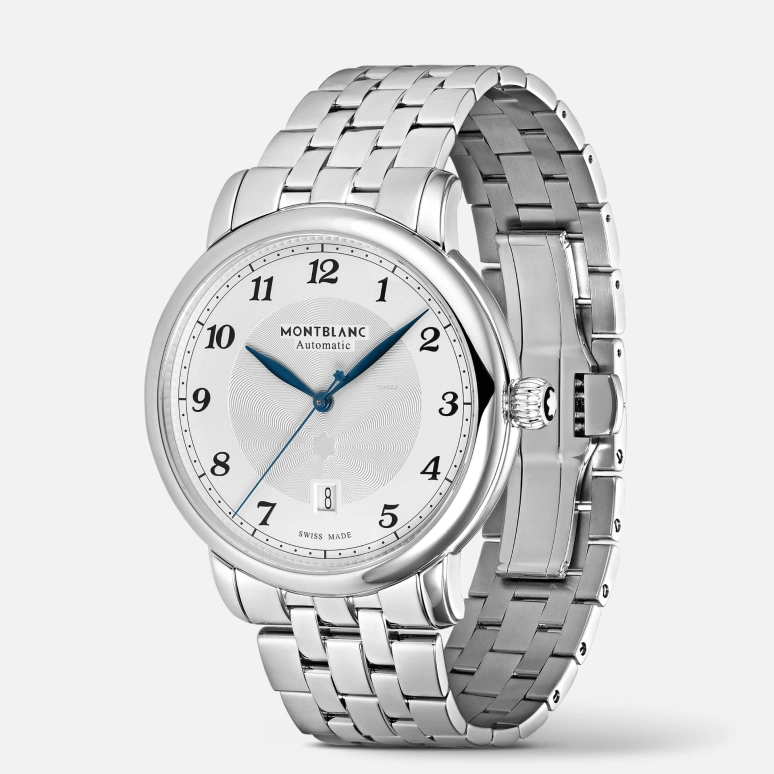 Montblanc,Star 42mm,42mm,Stainless Steel,Silver White,Automatic,Day,38hours,MB128682