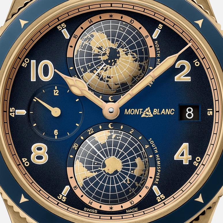 Montblanc,1858 42mm,42mm,Bronze,Blue,Automatic,Day,42hours,MB126361