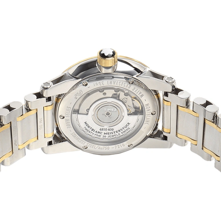 Montblanc,Timewalker 38mm,38mm,Stainless Steel,White,Automatic,Day,Sapphire,Crystal Glass,MB106502