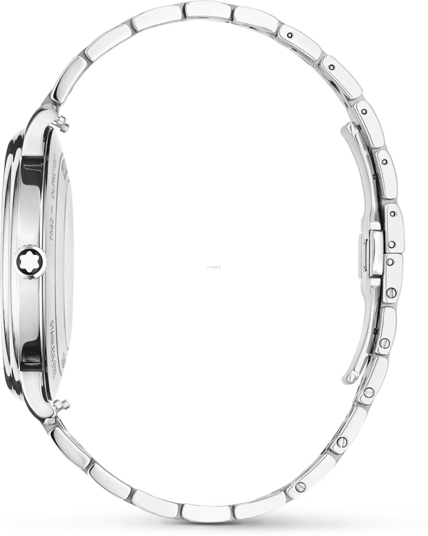 Montblanc,Tradition 40mm,40mm,Stainless Steel,Grey,Automatic,Day,38hours,MB132433