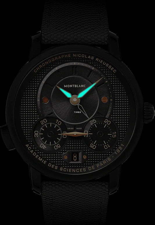 Montblanc,Nicolas Rieussec 43mm,43mm,Stainless Steel,Smoky Coal,Automatic,Chronograph,Day,Dule Time,Day / Night Indication,72hours,In-house Caliber,MB130985