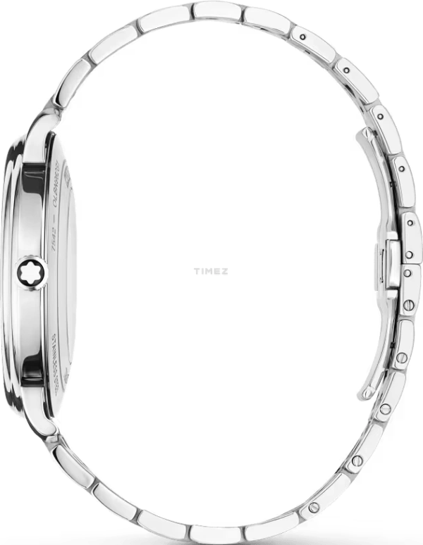 Montblanc,Tradition 40mm,40mm,Stainless Steel,Blue,Quartz,Day,Sapphire,Crystal Glass,MB131275