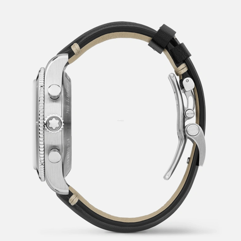 Montblanc,1858 42mm,42mm,Stainless Steel,Black,Automatic,Chronograph,Sapphire,Crystal Glass,MB126915