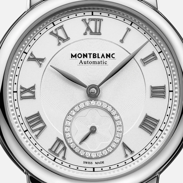 Montblanc,Star 32mm,32mm,Stainless Steel,Silver White,Automatic,Sapphire,Crystal Glass,Round,MB126294