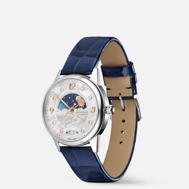 Montblanc,Boheme 34mm,34mm,Stainless Steel,Silver White,Automatic,Day,Day / Night Indication,MB129758