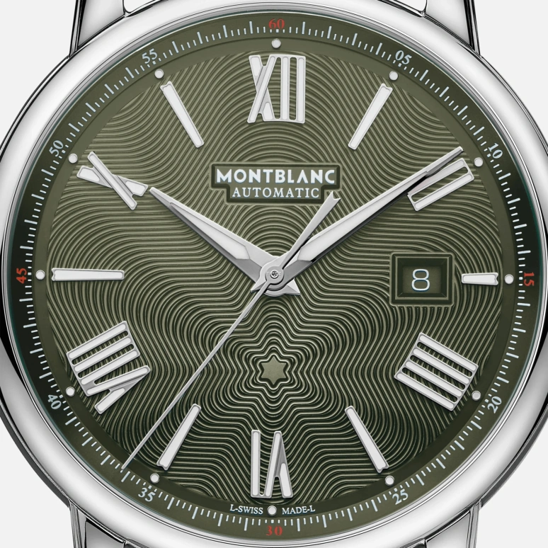 Montblanc,Star Legacy 43mm,43mm,Stainless Steel,Green,Automatic,Day,38hours,MB132948