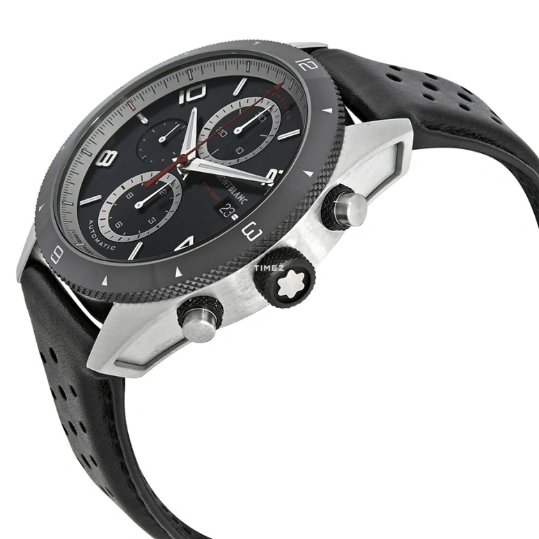 Montblanc,Timewalker 43mm,43mm,Stainless Steel,Black,Automatic,Chronograph,Day,116098