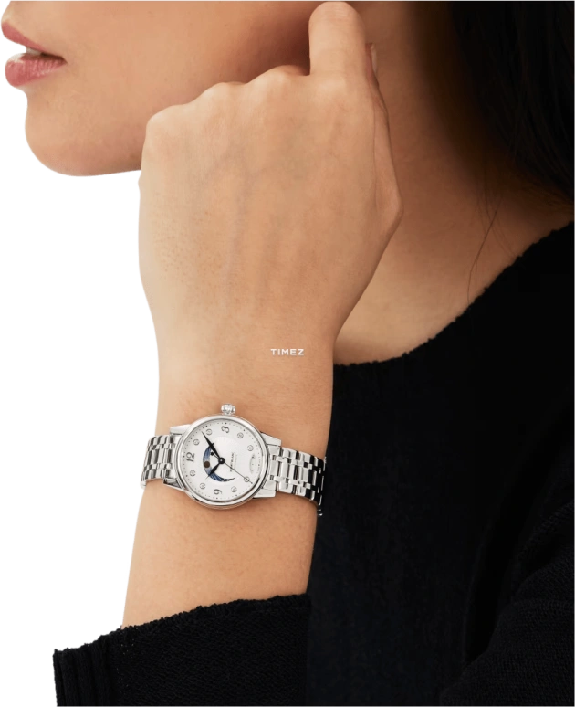 Montblanc,Boheme 30mm,30mm,Stainless Steel,Silver White,White,Automatic,Day,Day / Night Indication,MB127360