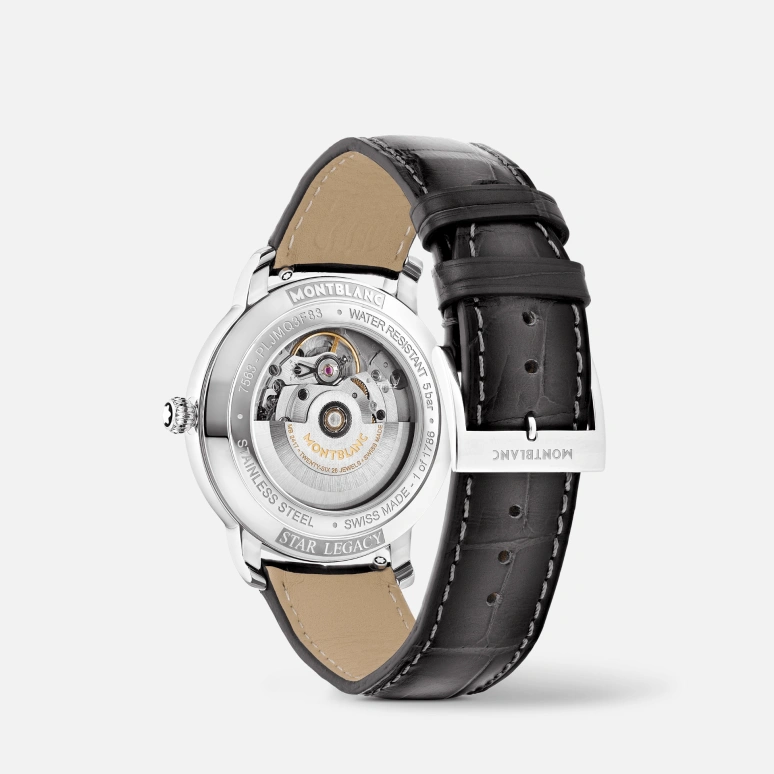 Montblanc,Star 39mm,39mm,Stainless Steel,Grey,Automatic,Day,38hours,MB130958