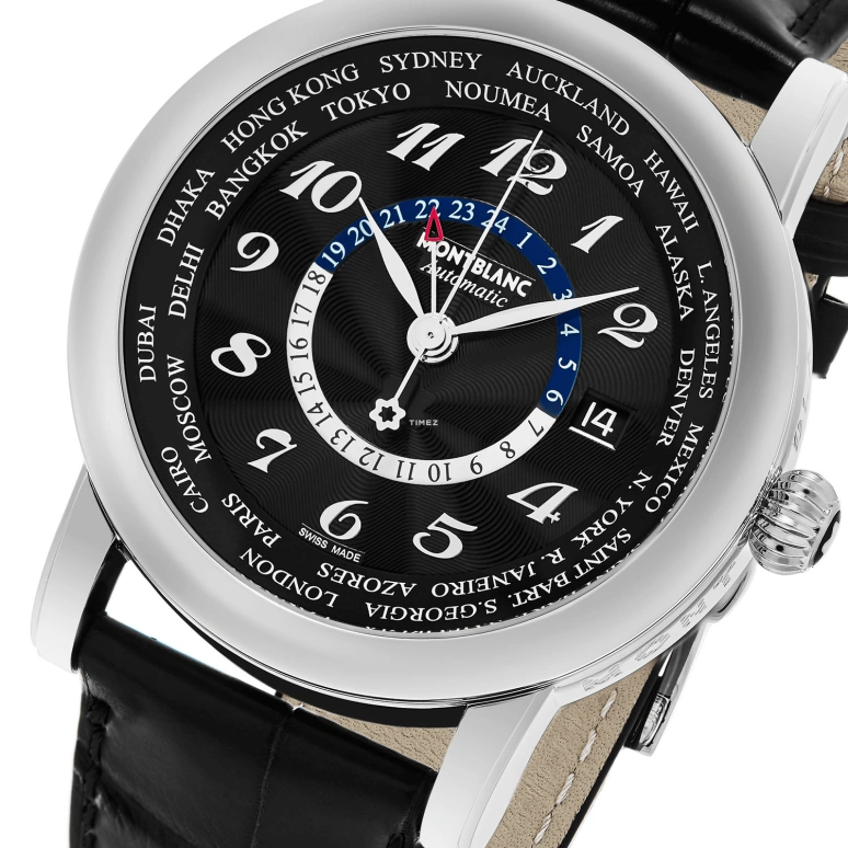 Montblanc,4810 42mm,42mm,Stainless Steel,Black,Automatic,Day,World Time,Day / Night Indication,106464