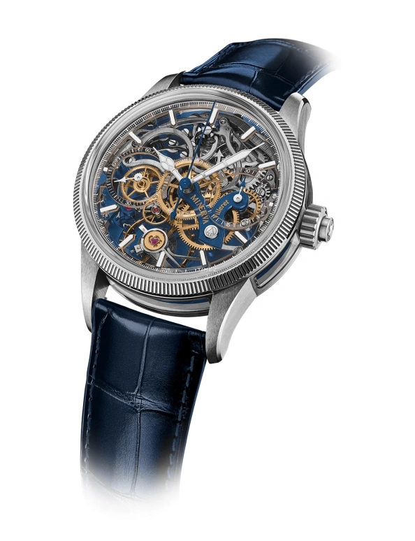 Montblanc,1858 43mm,43mm,Stainless Steel,Skeleton,Automatic,Chronograph,Sapphire,Crystal Glass,MB133296
