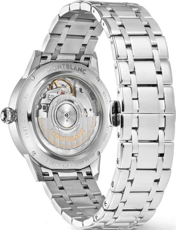 Montblanc,Boheme 34mm,34mm,Stainless Steel,White,Automatic,Day,Sapphire,MB129760