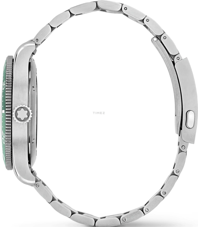 Montblanc,Iced Sea 41mm,41mm,Stainless Steel,Ceramic,Green,Automatic,Day,38hours,MB129373