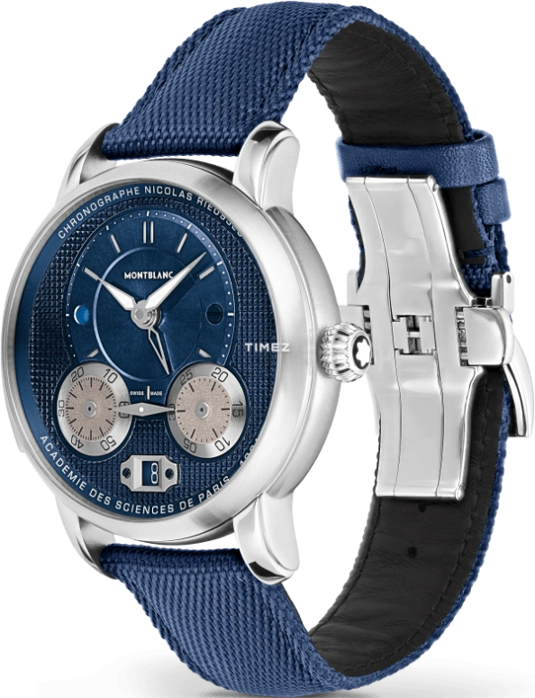 Montblanc,Nicolas Rieussec 43mm,43mm,Stainless Steel,Silver,Automatic,Chronograph,Day,Day / Night Indication,MB130986