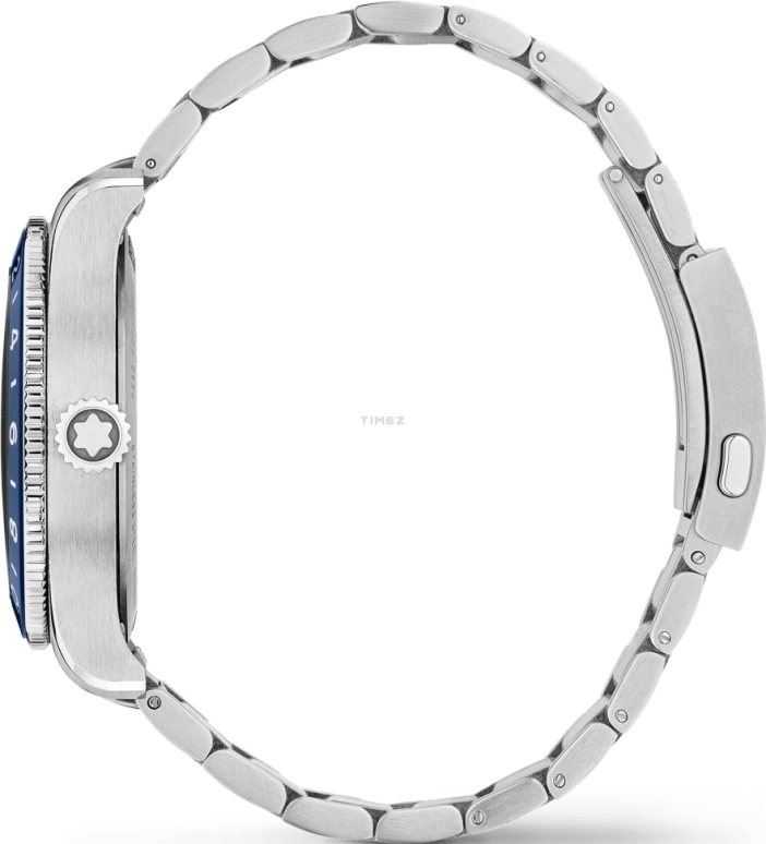 Montblanc,1858 42mm,42mm,Stainless Steel,Blue,Automatic,Day,Dule Time,World Time,MB129767