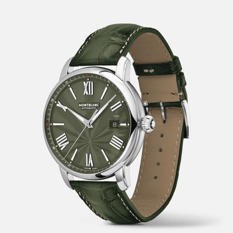 Montblanc,Star Legacy 43mm,43mm,Stainless Steel,Green,Automatic,Day,38hours,MB132948