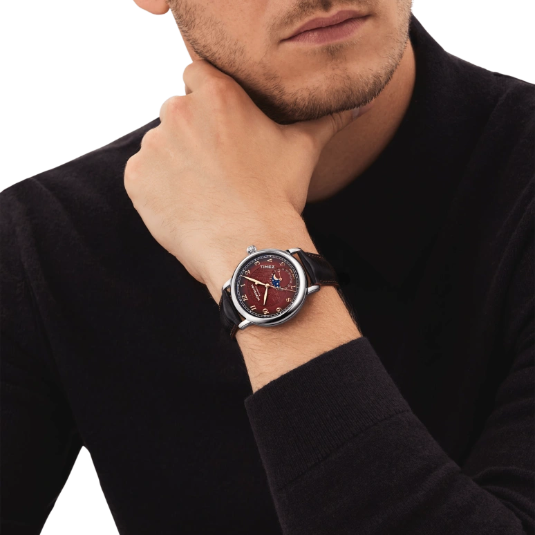Montblanc,Star 42mm,42mm,Stainless Steel,Red,Automatic,Moonphase,Day,MB133244