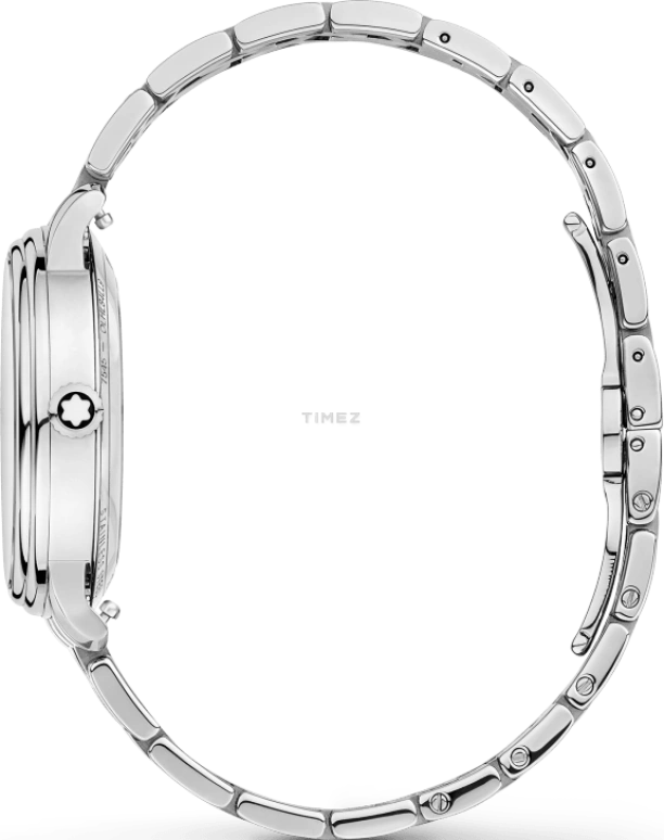 Montblanc,Tradition 32mm,32mm,Stainless Steel,Blue,Automatic,Day,Sapphire,Crystal Glass,MB131297