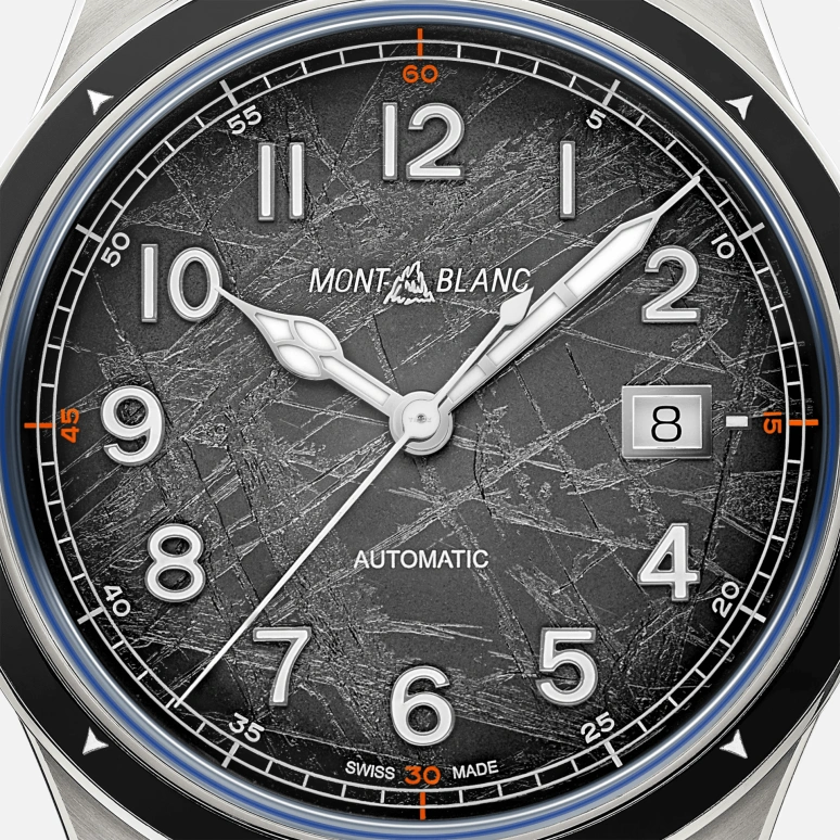 Montblanc,1858 41mm,41mm,Stainless Steel,Grey,Black,Automatic,Day,38hours,MB130984